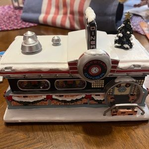 Snow Village Harley Davidson Collection.